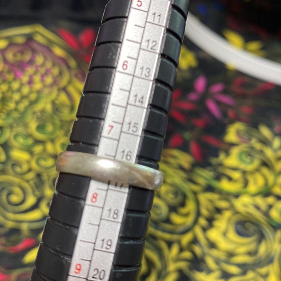 925 SS Plated Purple Mixed Agate Ring - Picture 2 of 3